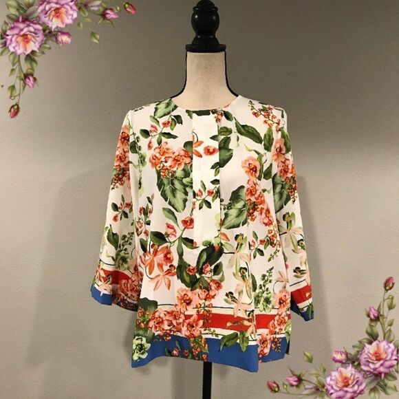 Tommy Hilfiger NWOT floral blouse - Picture 1 of 11